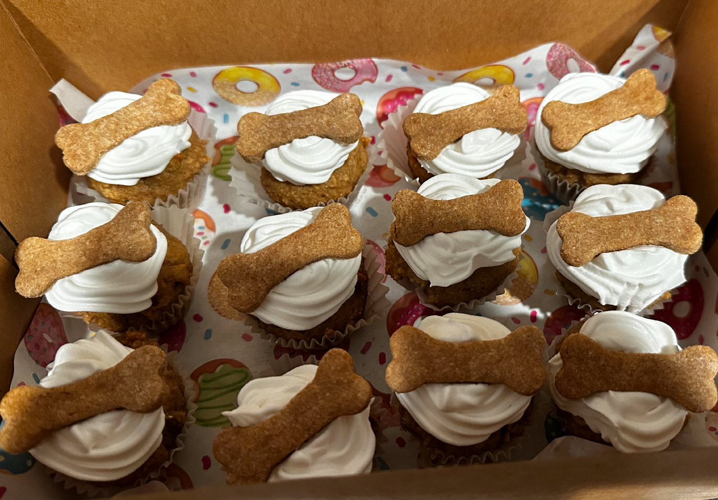 All Natural Dog Cupcakes